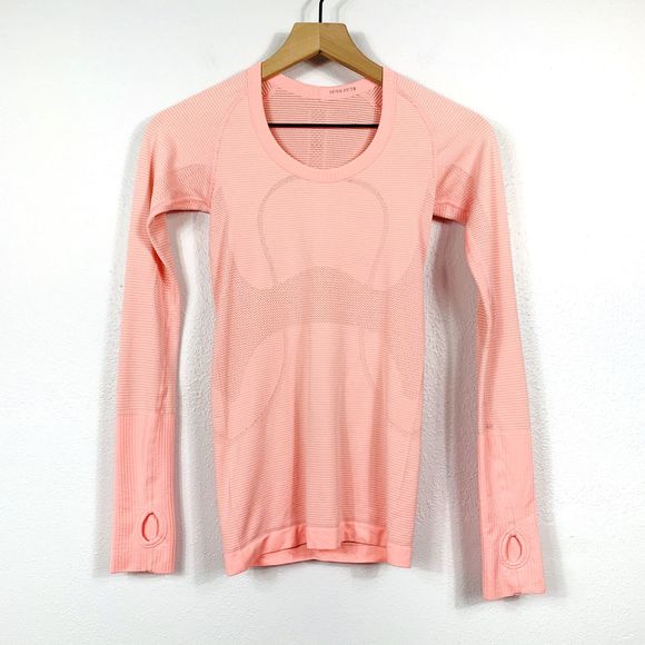 lululemon athletica Tops - Lululemon Bleached Coral Swiftly Tech Long Sleeve